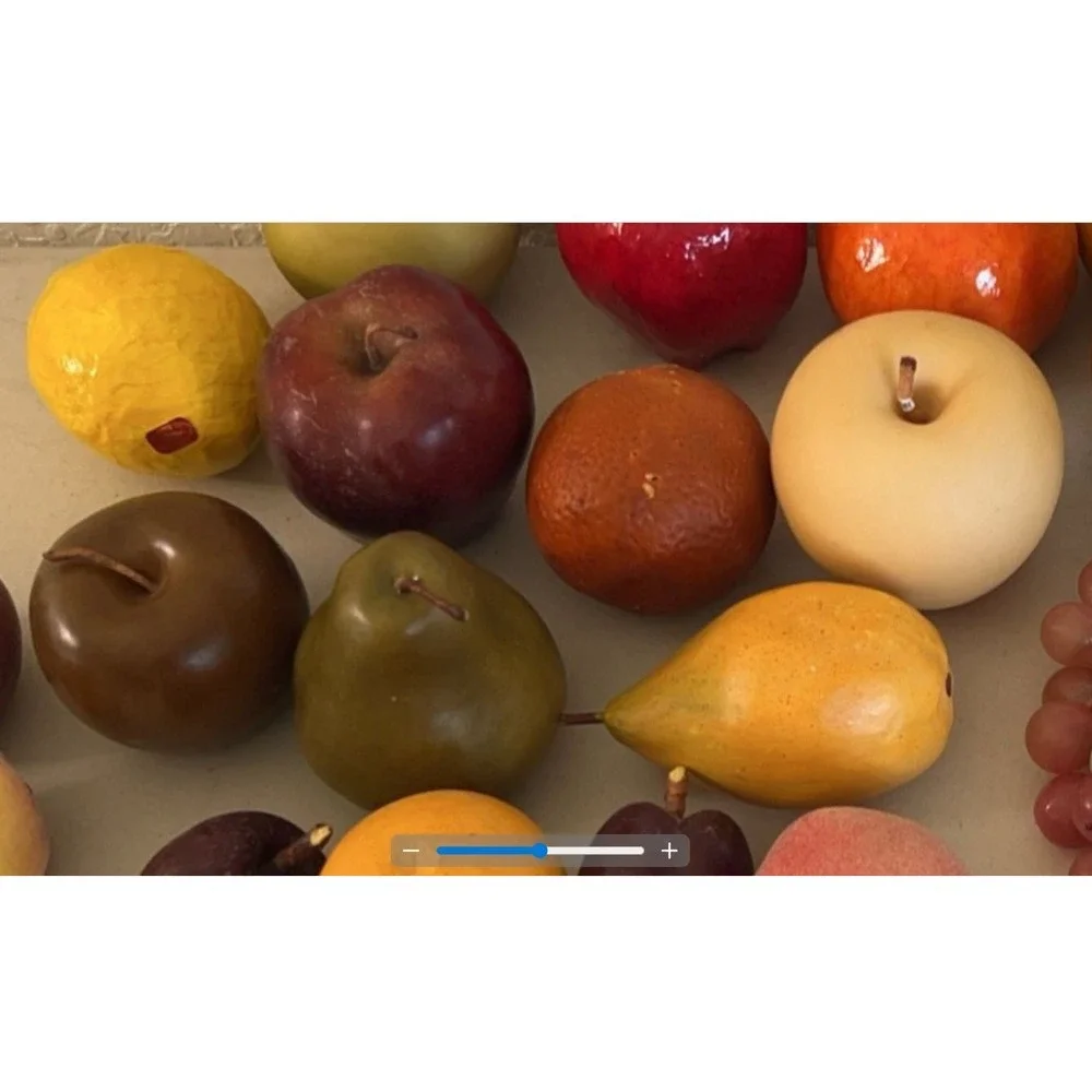 27 Piece Mix of Plastic and Wooden Fruits